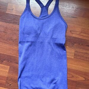 Lululemon Athletica Purple Fitted Backless Sleeveless Tank Top